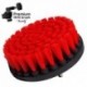 Profesionalus valymo šepetys Premium Drill Brush 3vnt.- kietas, raudonas, 13 cm