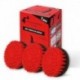 Kornely puhastushari akutrellile 3pcs. Stiff, 13cm, punane