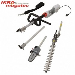Electric Telescopic Hedge Trimmer & Pruner 1000W Ikra IECH 1000 2in1