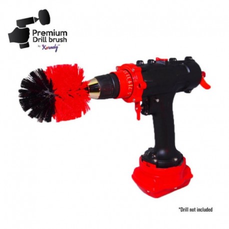 Premium puuripintsel professionaalseks puhastamiseks - jäik, punane, originaalne