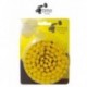 Profesionalus valymo šepetys Premium Drill Brush - vidutiniškai minkštas, geltonas, 10 cm