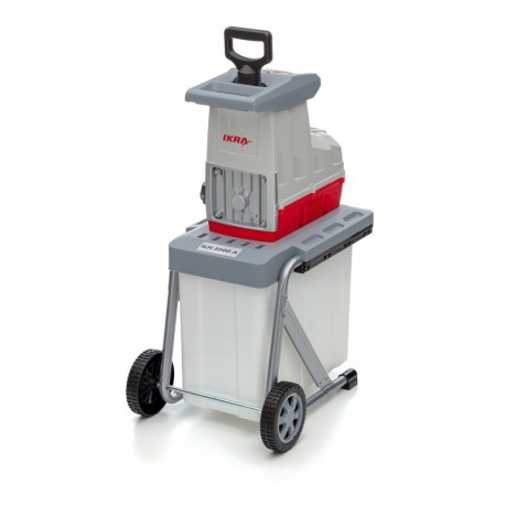 Ikra elektriskais zaru smalcinātājs 3000 W, zariem līdz 44 mm, 60 L tvertne, ILH 3000 A
