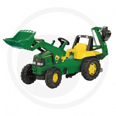 Rolly Toys John Deere su frontaliniu keltuvu su galiniu kaušu