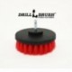 "DRILL BRUSH" Red kietas šepetys suktukams ir gręžtuvams, 10 cm