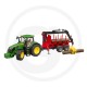 Bruder žaislinis traktorius John Deere 7R 350 su priekaba