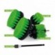 Profesionalus valymo šepetys Premium Drill Brush 5vnt. - vidutiniškai kietas, žalias, 13 cm
