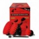 Profesionalus valymo šepetys Premium Drill Brush 5vnt.- kietas, raudonas, 13 cm